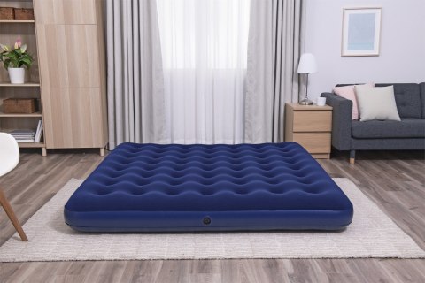 Dmuchany Materac do spania King 2-osobowy flokowany BESTWAY 203x183x22cm + Zestaw naprawczy Dmuchany Materac do spania King 2-osobowy flokowany BESTWAY 203x183x22cm + Zestaw naprawczy