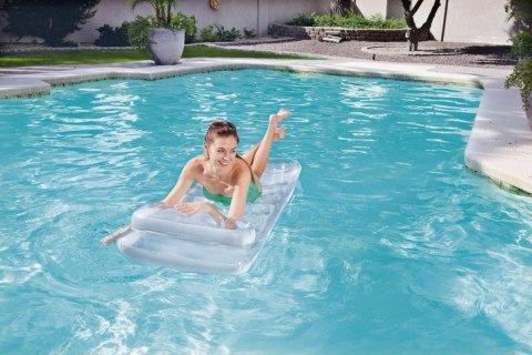 Dmuchany Materac plażowy Srebrny metalik 188x71cm BESTWAY + Zestaw naprawczy Dmuchany Materac plażowy Srebrny metalik 188x71cm BESTWAY + Zestaw naprawczy