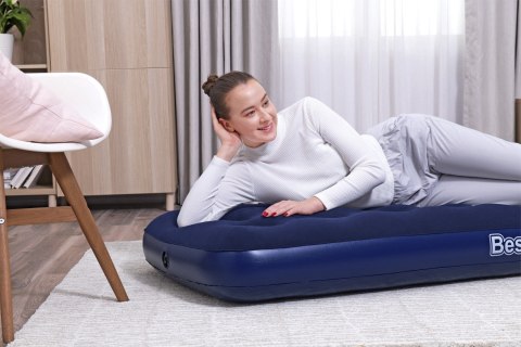 Dmuchany Materac turystyczny do spania Flokowany BESTWAY 185x76x22cm + Zestaw naprawczy Dmuchany Materac turystyczny do spania Flokowany BESTWAY 185x76x22cm + Zestaw naprawczy