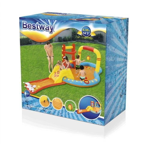 Dmuchany Plac zabaw Małych Mistrzów 435x213x117 BESTWAY + Zjeżdżalnia + Kręgle + Koszykówka Dmuchany Plac zabaw Małych Mistrzów 435x213x117 BESTWAY + Zjeżdżalnia + Kręgle + Koszykówka