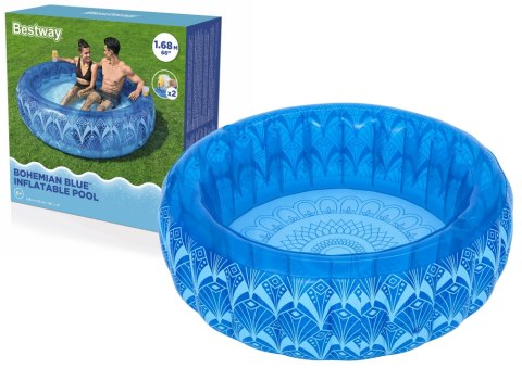 Bestway Dmuchany Basen 168 x 53 cm Niebieski Bestway 54479 Bestway Dmuchany Basen 168 x 53 cm Niebieski Bestway 54479