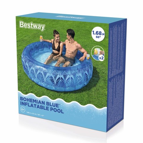 Bestway Dmuchany Basen 168 x 53 cm Niebieski Bestway 54479 Bestway Dmuchany Basen 168 x 53 cm Niebieski Bestway 54479