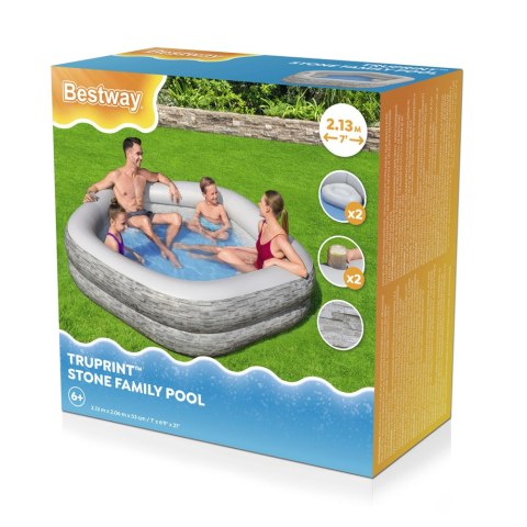Bestway Dmuchany Basen Ogrodowy 213x 206x 53 cm Bestway 54423 Bestway Dmuchany Basen Ogrodowy 213x 206x 53 cm Bestway 54423
