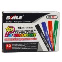LEAN Marker Permanentny Wodoodporny Czerwony 2,5-4,5 mm