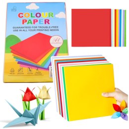 LEAN Papier Kolorowy Ozdobny A4 Do Druku Rękodzieła Kartki 100Szt