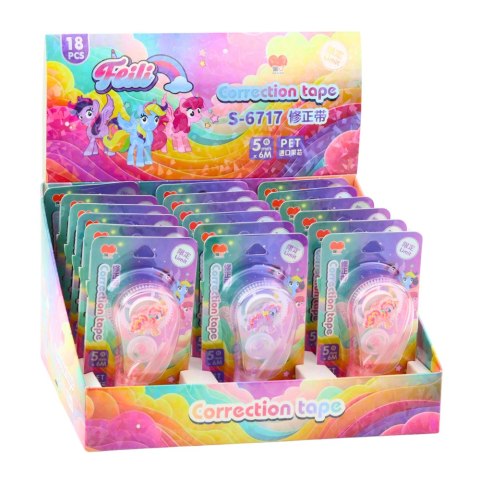 LEAN TOYS Korektor W Taśmie Myszka Szkolny Biurowy 6m x 5mm Jednorożec Różowy Fioletowy LEAN TOYS Korektor W Taśmie Myszka Szkolny Biurowy 6m x 5mm Jednorożec Różowy Fioletowy