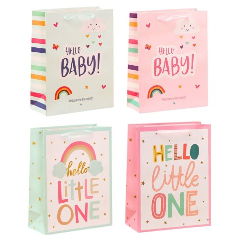 LEAN Torba Prezentowa Dla Dziecka Hello Baby Little One 36 x 12 x 10cm LEAN Torba Prezentowa Dla Dziecka Hello Baby Little One 36 x 12 x 10cm
