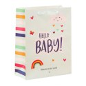 LEAN Torba Prezentowa Dla Dziecka Hello Baby Little One 36 x 12 x 10cm