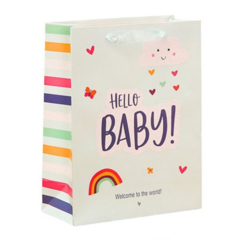 LEAN Torba Prezentowa Dla Dziecka Hello Baby Little One 36 x 12 x 10cm LEAN Torba Prezentowa Dla Dziecka Hello Baby Little One 36 x 12 x 10cm