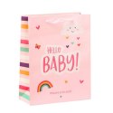 LEAN Torba Prezentowa Dla Dziecka Hello Baby Little One 36 x 12 x 10cm