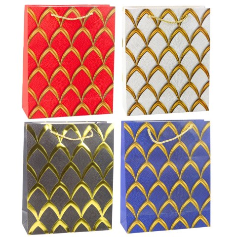 LEAN Torba Prezentowa Elegancka Złote Zdobienia 32 x 26 x 12 cm LEAN Torba Prezentowa Elegancka Złote Zdobienia 32 x 26 x 12 cm