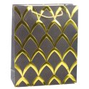 LEAN Torba Prezentowa Elegancka Złote Zdobienia 32 x 26 x 12 cm