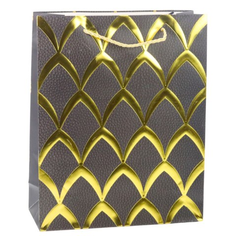 LEAN Torba Prezentowa Elegancka Złote Zdobienia 32 x 26 x 12 cm LEAN Torba Prezentowa Elegancka Złote Zdobienia 32 x 26 x 12 cm