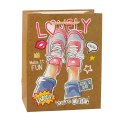 LEAN Torba Prezentowa Papierowa Kolorowe Motywy 23 x 18 x 10,5 cm