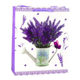 LEAN Torba Prezentowa Papierowa Lawenda 32 x 26 x 12 cm