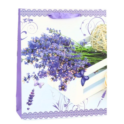 LEAN Torba Prezentowa Papierowa Lawenda 32 x 26 x 12 cm LEAN Torba Prezentowa Papierowa Lawenda 32 x 26 x 12 cm