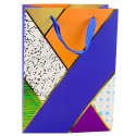 LEAN Torba Prezentowa Papierowa Wzory Geometryczne 23 x 18 x 10,5 cm