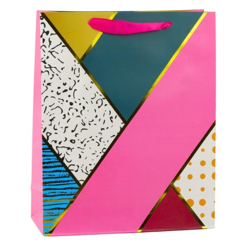 LEAN Torba Prezentowa Papierowa Wzory Geometryczne 32 x 26 x 12 cm LEAN Torba Prezentowa Papierowa Wzory Geometryczne 32 x 26 x 12 cm