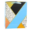 LEAN Torba Prezentowa Papierowa Wzory Geometryczne 32 x 26 x 12 cm