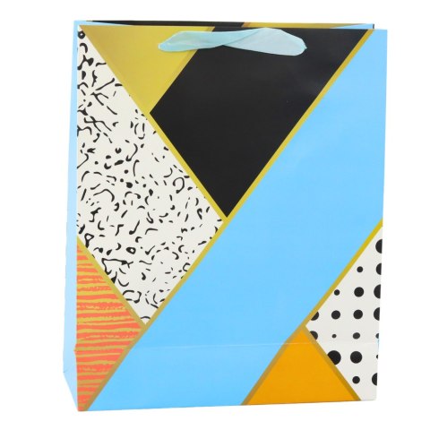 LEAN Torba Prezentowa Papierowa Wzory Geometryczne 32 x 26 x 12 cm LEAN Torba Prezentowa Papierowa Wzory Geometryczne 32 x 26 x 12 cm