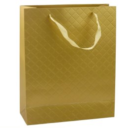 LEAN Torba Prezentowa Papierowa Złota Elegancka 32 x 26 x 12cm