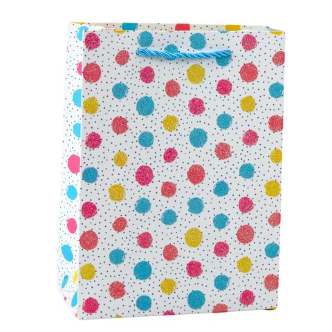 LEAN Torba Prezentowa Serca Gwiazdki Kropki Paski Kolorowe 23 x 18 x 10,5 cm LEAN Torba Prezentowa Serca Gwiazdki Kropki Paski Kolorowe 23 x 18 x 10,5 cm