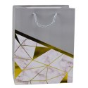 LEAN Torba Prezentowa Wzory Geometryczne Marmur 23 x 18 x 10,5 cm
