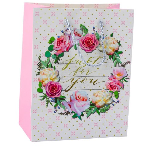 LEAN Torba Prezentowa Wzory Kwiaty Best Wishes 23 x 18 x 10,5 cm LEAN Torba Prezentowa Wzory Kwiaty Best Wishes 23 x 18 x 10,5 cm