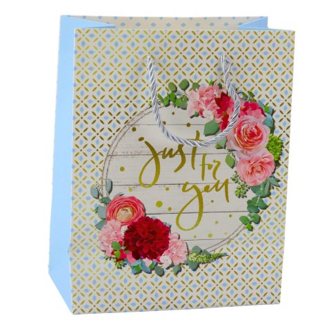 LEAN Torba Prezentowa Wzory Kwiaty Best Wishes 23 x 18 x 10,5 cm LEAN Torba Prezentowa Wzory Kwiaty Best Wishes 23 x 18 x 10,5 cm