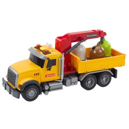 LEAN Toys Ciężarówka Do Sortowania Śmieci Pojemniki Na Odpady Światła Dźwięki