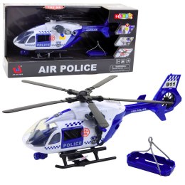 LEAN Toys Helikopter Policyjny Hak Nosze Światła Dźwięki 1:12