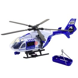 LEAN Toys Helikopter Policyjny Hak Nosze Światła Dźwięki 1:12