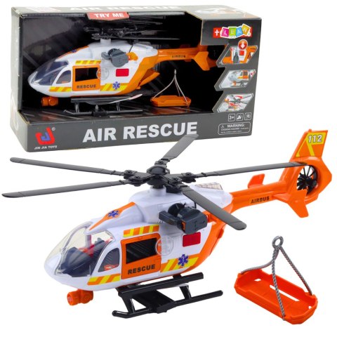 LEAN Toys Helikopter Ratunkowy Hak Nosze Światła Dźwięki 1:14 LEAN Toys Helikopter Ratunkowy Hak Nosze Światła Dźwięki 1:14
