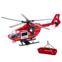 LEAN Toys Helikopter Straży Pożarnej Hak Nosze Światła Dźwięki 1:12