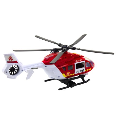 LEAN Toys Helikopter Straży Pożarnej Hak Nosze Światła Dźwięki 1:14 LEAN Toys Helikopter Straży Pożarnej Hak Nosze Światła Dźwięki 1:14