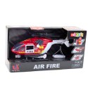 LEAN Toys Helikopter Straży Pożarnej Hak Nosze Światła Dźwięki 1:14