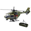 LEAN Toys Helikopter Wojskowy Militarny Hak Nosze Światła Dźwięki 1:12