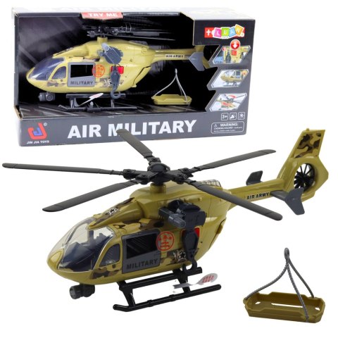 LEAN Toys Helikopter Wojskowy Militarny Hak Nosze Światła Dźwięki 1:14 LEAN Toys Helikopter Wojskowy Militarny Hak Nosze Światła Dźwięki 1:14
