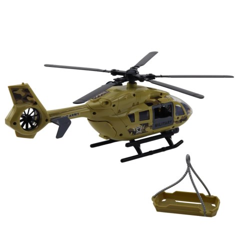 LEAN Toys Helikopter Wojskowy Militarny Hak Nosze Światła Dźwięki 1:14 LEAN Toys Helikopter Wojskowy Militarny Hak Nosze Światła Dźwięki 1:14