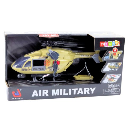 LEAN Toys Helikopter Wojskowy Militarny Hak Nosze Światła Dźwięki 1:14 LEAN Toys Helikopter Wojskowy Militarny Hak Nosze Światła Dźwięki 1:14