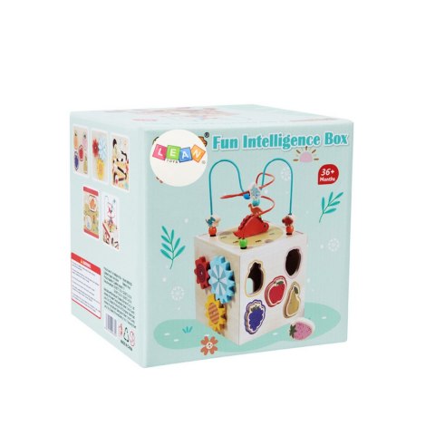 LEAN Toys Kostka Edukacyjna Sensoryczna Sorter 5 Płaszczyzn Drewniana LEAN Toys Kostka Edukacyjna Sensoryczna Sorter 5 Płaszczyzn Drewniana