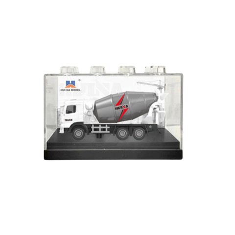 HUINA Betoniarka Metalowa Model Kolekcjonerski Huina Biała 1:80 HUINA Betoniarka Metalowa Model Kolekcjonerski Huina Biała 1:80