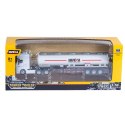 HUINA Ciężarówka Cysterna Metalowa Ruchome Elementy Biała 1:50