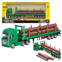 HUINA Ciężarówka Transport Drewna Metalowa Huina 1:50 Zielona