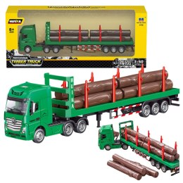 HUINA Ciężarówka Transport Drewna Metalowa Huina 1:50 Zielona