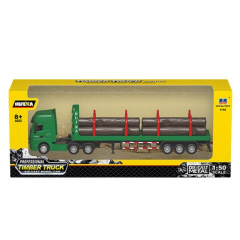 HUINA Ciężarówka Transport Drewna Metalowa Huina 1:50 Zielona HUINA Ciężarówka Transport Drewna Metalowa Huina 1:50 Zielona