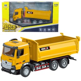 HUINA Ciężarówka Wywrotka Metalowa Huina Żółta 1:50