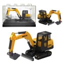 HUINA Koparka Gąsienicowa Metalowa Model Kolekcjonerski Huina Żółta1:80