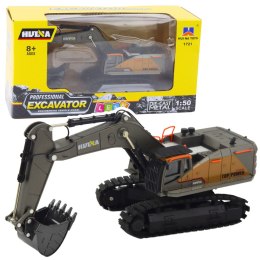 HUINA Koparka Gąsienicowa Metalowa Ruchoma Łyżka Huina Czarna 1:50
