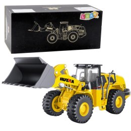 HUINA Koparko Ładowarka Metalowa Konstrukcja Huina Żółta 1:50